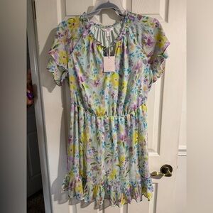 Women’s floral dress, Lauren Conrad, 0X, NWT